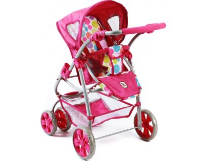 Bayer Chic Kočárek pro panenky Bellina 2v1 - Pinky Bubbles