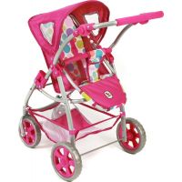 Bayer Chic Kočárek pro panenky Emotion 2v1 - Pinky Bubbles 3