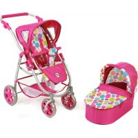 Bayer Chic Kočárek pro panenky Emotion 2v1 - Pinky Bubbles 5