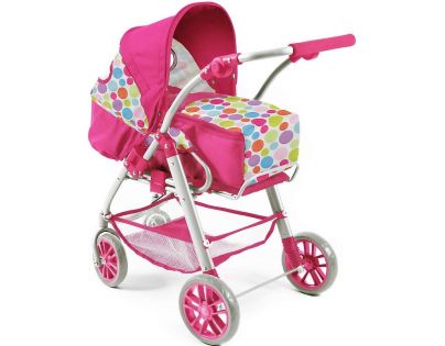 Bayer Chic Kočárek pro panenky Lino - Pinky Bubbles