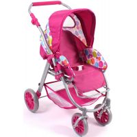 Bayer Chic Kočárek pro panenky Lino - Pinky Bubbles 2