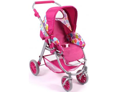 Bayer Chic Kočárek pro panenky Lino - Pinky Bubbles