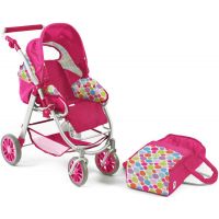 Bayer Chic Kočárek pro panenky Lino - Pinky Bubbles 3