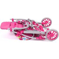 Bayer Chic Kočárek pro panenky Lino - Pinky Bubbles 4