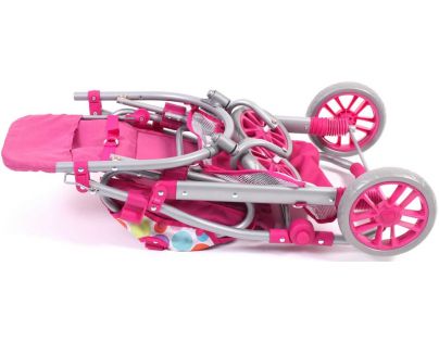 Bayer Chic Kočárek pro panenky Lino - Pinky Bubbles