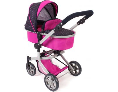 Bayer Chic Kočík pre panenky Mika 2v1 Navy Pink - II. akost