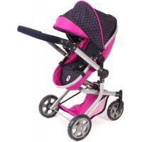 Bayer Chic Kočík pre panenky Mika 2v1 Navy Pink - II. akost 3
