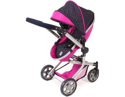 Bayer Chic Kočík pre panenky Mika 2v1 Navy Pink - II. akost