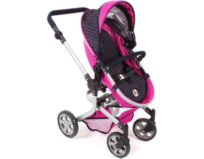 Bayer Chic Kočík pre panenky Mika 2v1 Navy Pink - II. akost