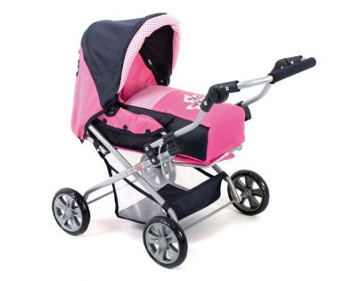 BAYER CHIC 2000 - 55746 - Kočárek pro panenky PICCOLINA - Pink Checker