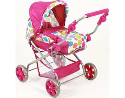 Bayer Chic Kočárek pro panenky Piccolina - Pinky Bubbles