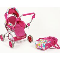 Bayer Chic Kočárek pro panenky Piccolina - Pinky Bubbles 2