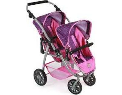 Bayer Chic VARIO pre dvojčatá Dots purple pink