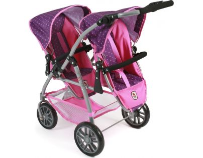 Bayer Chic VARIO pre dvojčatá Dots purple pink