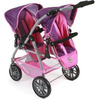 Bayer Chic VARIO pre dvojčatá Dots purple pink 2