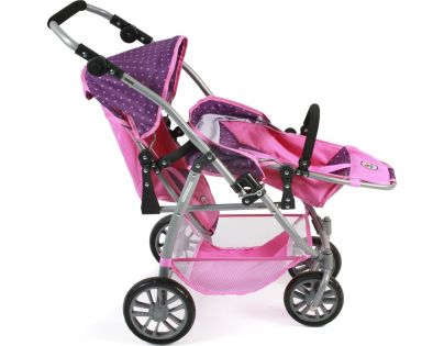 Bayer Chic VARIO pre dvojčatá Dots purple pink