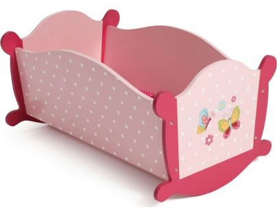 Bayer Chic Kolíska pre bábiku drevo rose