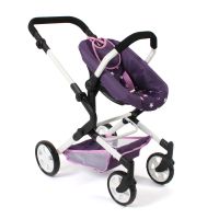 Bayer Chic Kombinovaný kočík pre bábiky 3v1 LIA Stars Purple 3