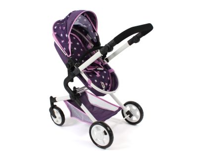 Bayer Chic Kombinovaný kočík pre bábiky 3v1 LIA Stars Purple