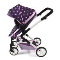 Bayer Chic Kombinovaný kočík pre bábiky 3v1 LIA Stars Purple 5