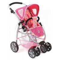 BAYER CHIC 2000 - 63164 - Kočárek pro panenky BELLINA 2v1 - Galaxy Pink 2