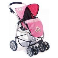 BAYER CHIC 2000 - 63146 - Kočárek pro panenky BELLINA 2v1 - Pink Checker 4