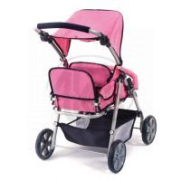 Bayer Chic Kočárek pro panenky Buggy - Pink checker 2