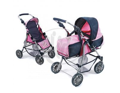 Bayer Chic Kočárek pro panenky Exchange - Pink checker