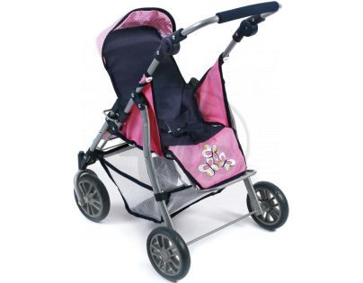 Bayer Chic Kočárek pro panenky Exchange - Pink checker