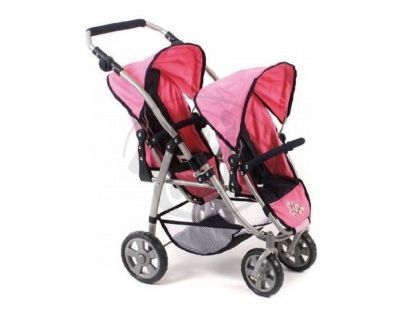 Bayer Chic Kočárek pro panenky Vario - Pink Checker