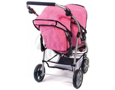 Bayer Chic Kočárek pro panenky Vario - Pink Checker