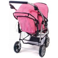 Bayer Chic Kočárek pro panenky Vario - Pink Checker 2