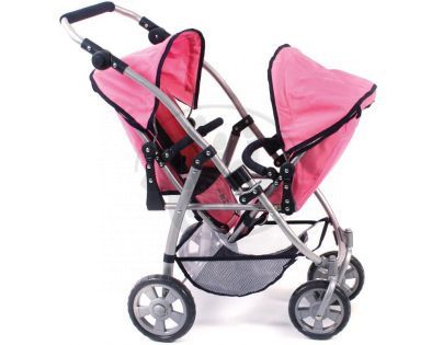 Bayer Chic Kočárek pro panenky Vario - Pink Checker