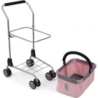 Bayer Chic Nákupný vozík s košíkom Melange Roze 4