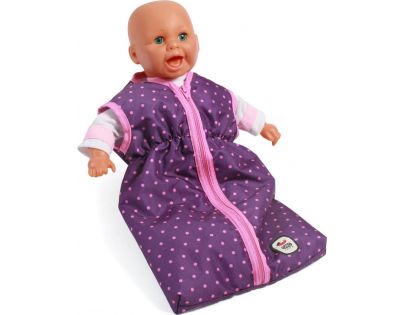Bayer Chic Spací vak pre bábiky - Dots purple pink