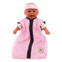 BAYER CHIC 2000 - 79246 - Spací vak pre bábiky - Pink Checker BAYER CHIC 2000 - 79246 - Spací vak pre bábiky - Pink Checker