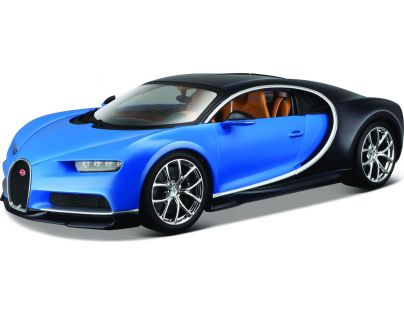Bburago Plus Bugatti Chiron modrá 1:18