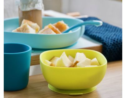 Béaba Jedálenská sada silikónová 4-dielna Blue