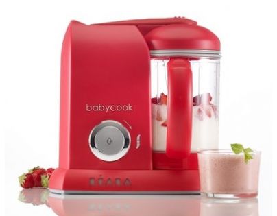 Béaba Parní vařič a mixér BabyCook Solo červená