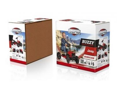 Berg Buzzy - Jeep Rubicon červeno-čierny