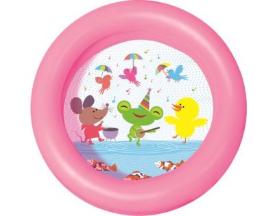 Bestway Bazén nafukovací 2 prstence 61 cm ružový