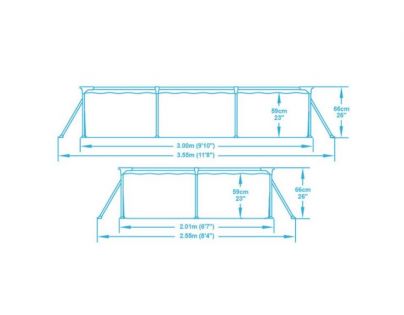 Bestway 56411 Bazén Steel Pro™ 300 x 201 x 66 cm