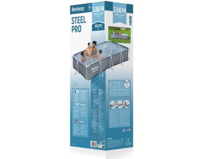 Bestway Bazén s konštrukciou Steel Pro™ 366 x 201 x 66 cm bez filtrácie
