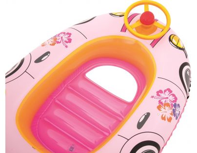 Bestway Nafukovacie auto s UV tienidlom 98 x 66 cm ružové