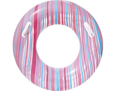 Bestway 36010 Nafukovací kruh Proužek 91cm - Růžová