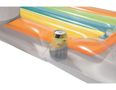 Bestway Nafukovacie lehátko s opierkou 161 x 84 cm šedé