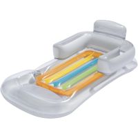 Bestway Nafukovacie lehátko s opierkou 161 x 84 cm šedé