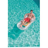 Bestway Nafukovacie lehátko s opierkou 161 x 84 cm šedé 4