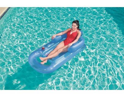 Bestway Nafukovacie lehátko s opierkou 161 x 84 cm modré