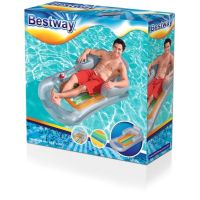 Bestway Nafukovacie lehátko s opierkou 161 x 84 cm šedé 5